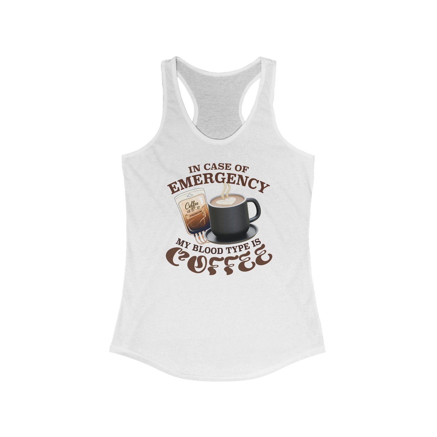 Coffee Emergency Racerback Tank Top for Women