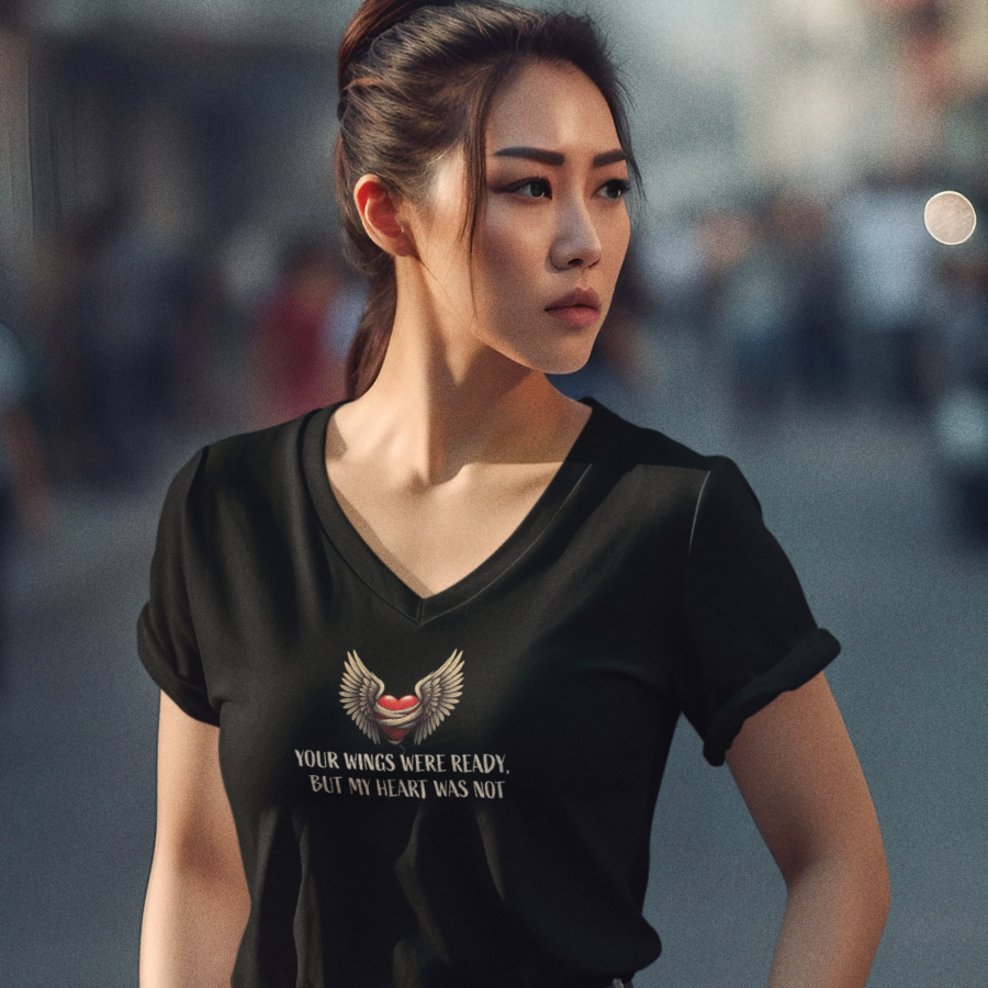 Your Wings Were Ready V-Neck Tee